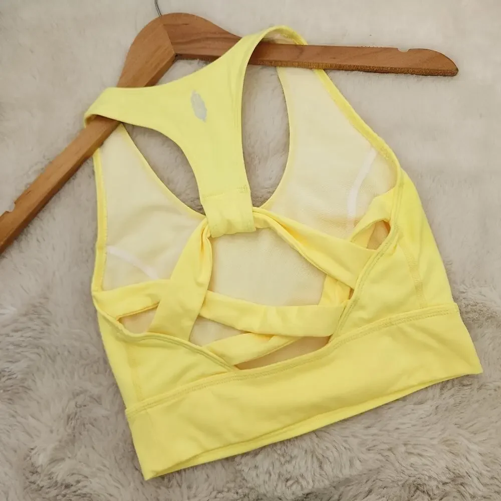 FP Movement Ashford Light Synergy Crop Top Lemon Verbena Yellow XS NEW - Picture 5 of 9